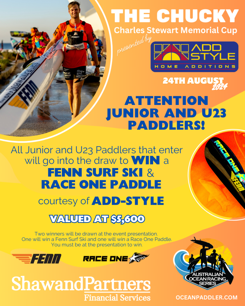 The Chucky Entries Open Attention Juniors and U23 Paddlers. You can