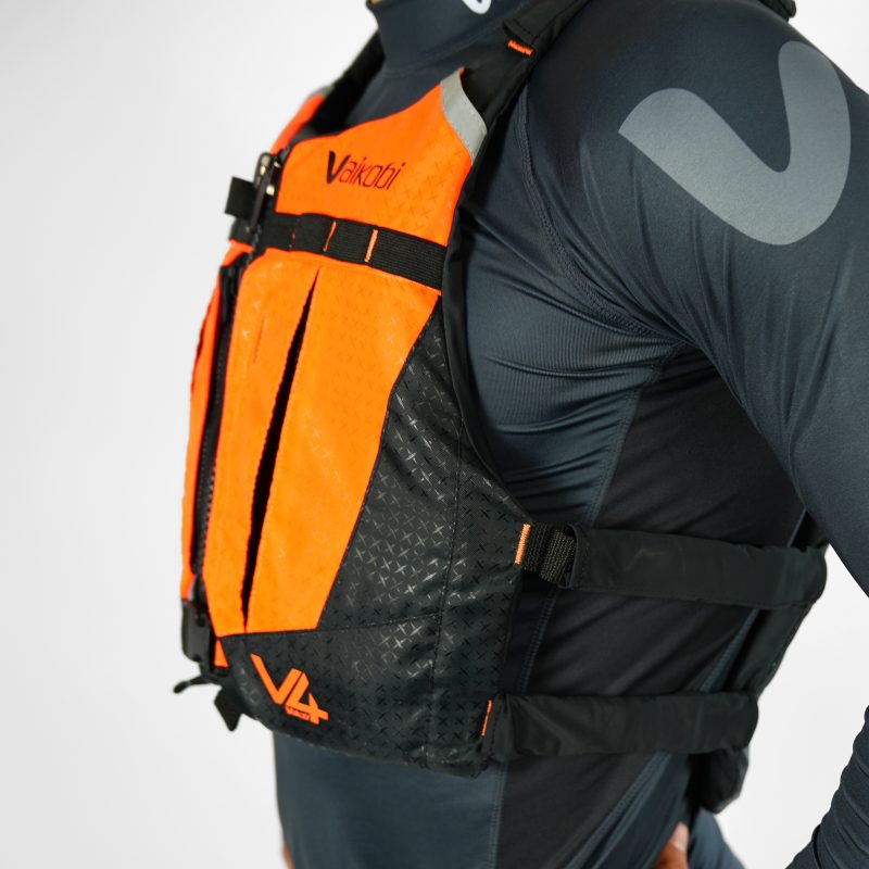 Vaikobi V4 Ocean Racing PFD Lifejacket - Fluro Orange - Image 3