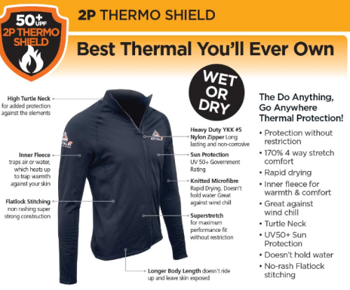 Adrenalin 2P Thermo Zip Top Long Sleeve Top - Image 2