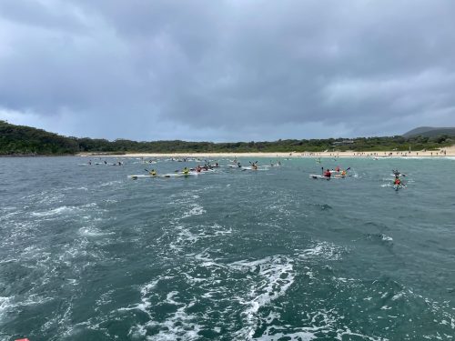 Mens start in Forster Ocean Classic from Elizabeth Beach